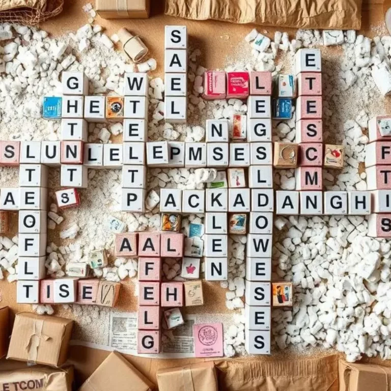 packaging material crossword