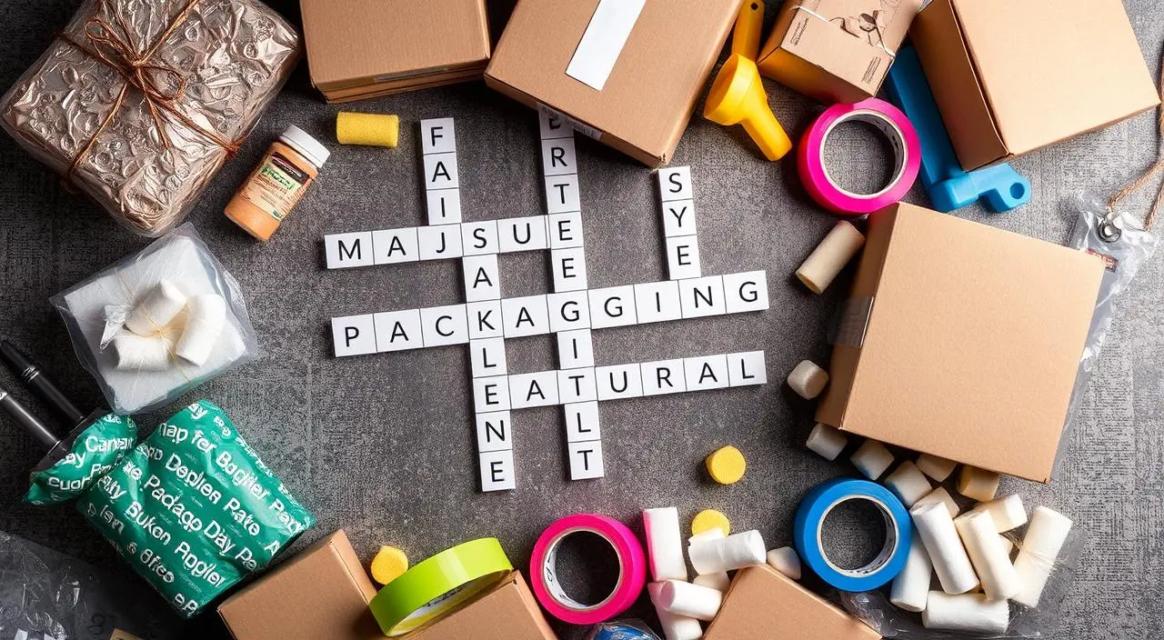 packaging material crossword